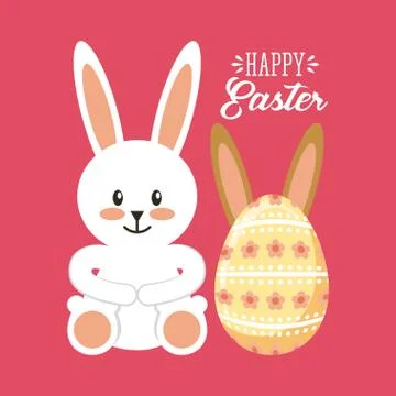 Happy easter design Illustrazione stock
