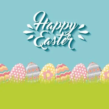 Happy easter design Stock Illustration