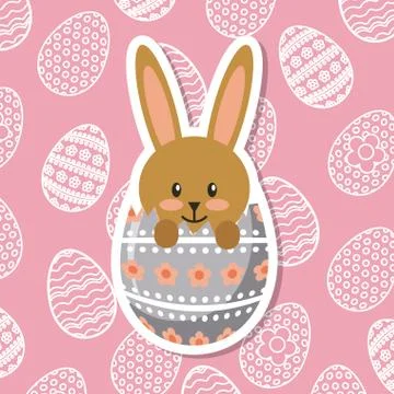 Happy easter design Illustrazione stock