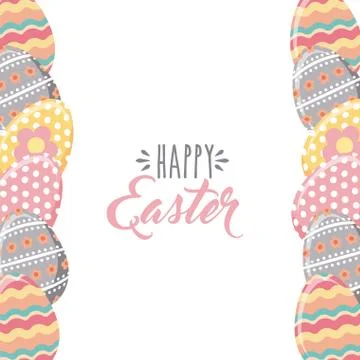 Happy easter design Illustrazione stock