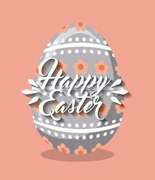 Happy easter design Illustrazione stock