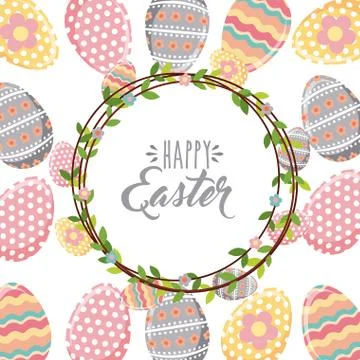 Happy easter design Illustrazione stock