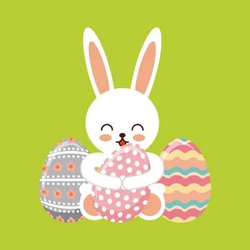 Happy easter design Illustrazione stock