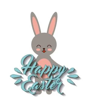 Happy easter design Illustrazione stock