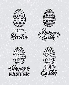Happy easter design Illustrazione stock