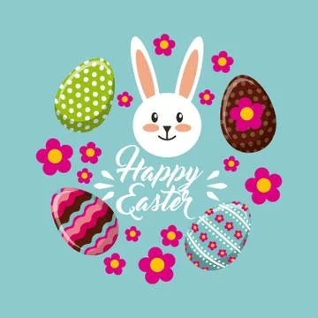 Happy easter design 스톡 일러스트