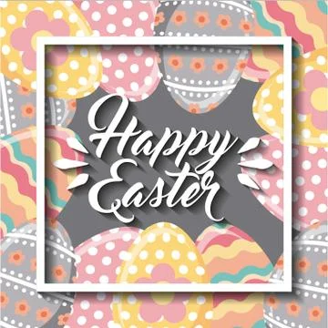 Happy easter design Stock Illustration