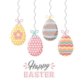 Happy easter design Stock Illustration