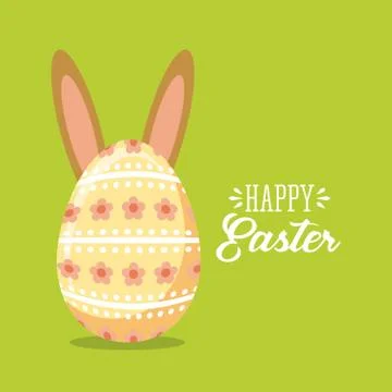 Happy easter design Stock Illustration