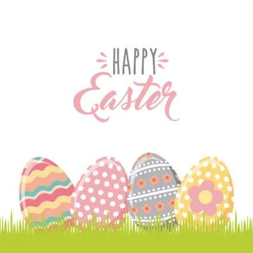 Happy easter design Illustrazione stock