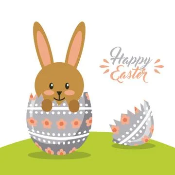 Happy easter design Illustrazione stock