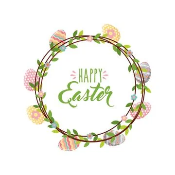 Happy easter design Illustrazione stock
