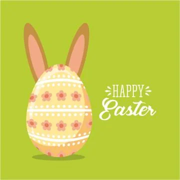 Happy easter design Illustrazione stock