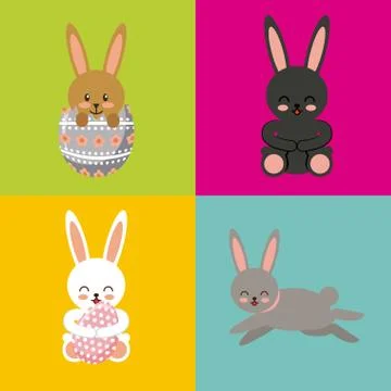 Happy easter design Illustrazione stock