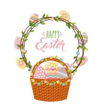 Happy easter design Stock Illustration