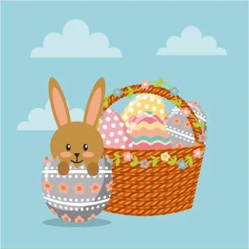 Happy easter design 스톡 일러스트