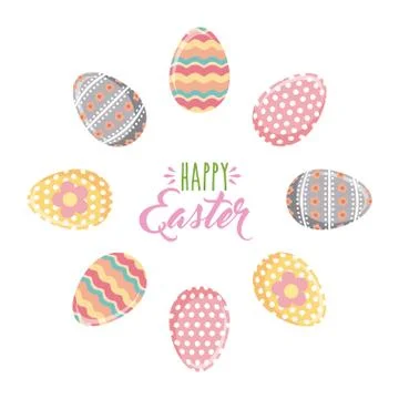 Happy easter design 스톡 일러스트