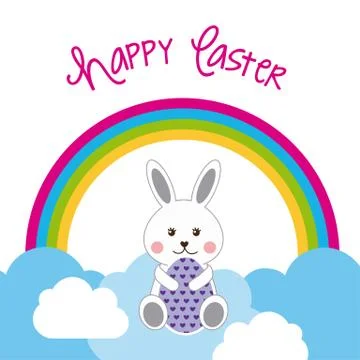 Happy easter design 스톡 일러스트