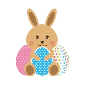 Happy easter design Illustrazione stock