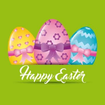 Happy easter design Stock Illustration