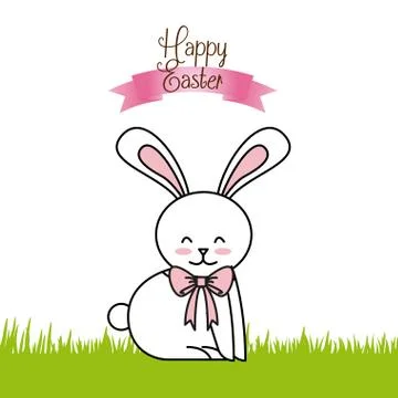 Happy easter design Illustrazione stock