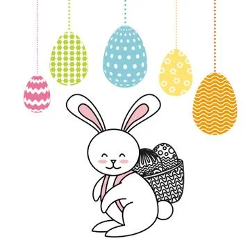 Happy easter design 스톡 일러스트