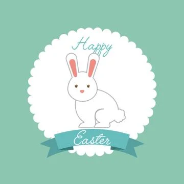 Happy easter design Illustrazione stock