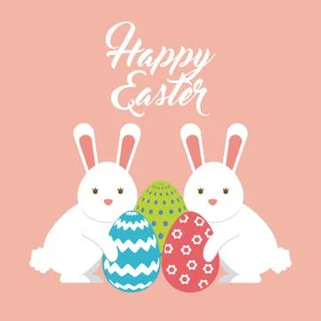 Happy easter design Stock Illustration