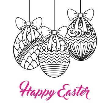Happy easter design 스톡 일러스트