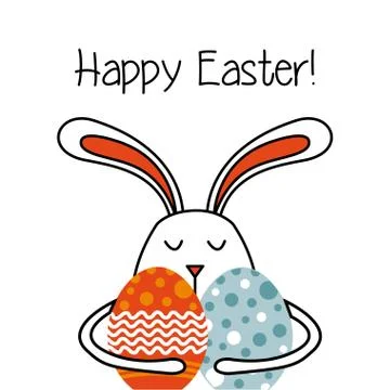 Happy easter design Illustrazione stock