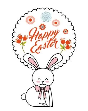 Happy easter design Illustrazione stock