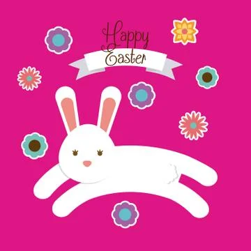Happy easter design Illustrazione stock