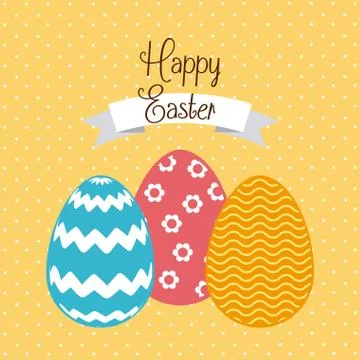 Happy easter design Stock Illustration