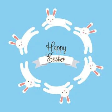 Happy easter design Illustrazione stock
