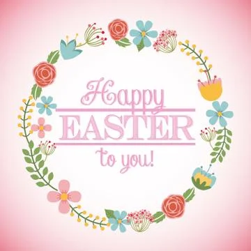 Happy easter design Illustrazione stock