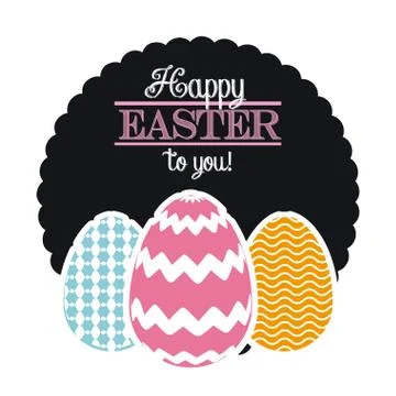 Happy easter design Stock Illustration