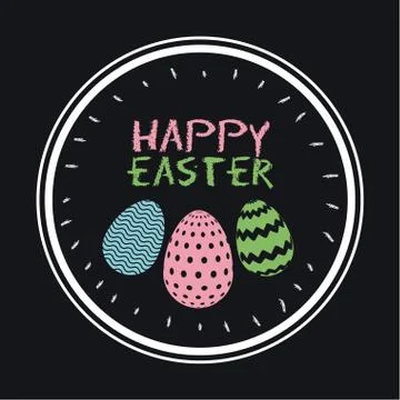 Happy easter design Stock Illustration