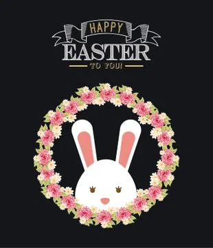 Happy easter design Stock Illustration