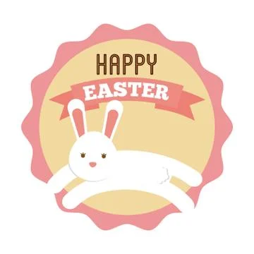 Happy easter design Illustrazione stock