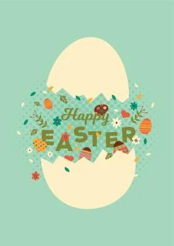 Happy easter design Stock Illustration