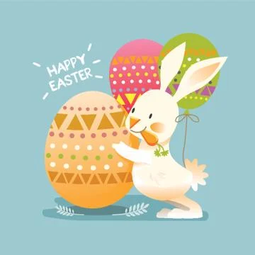 Happy easter design Illustrazione stock