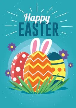 Happy easter design Stock Illustration