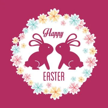 Happy easter design, vector illustration eps10 graphic Stock Illustration