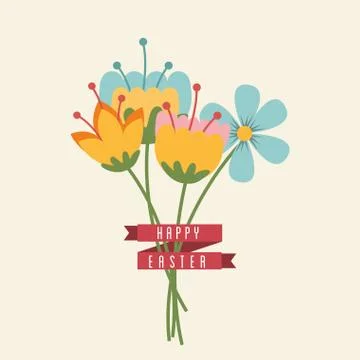 Happy easter design, vector illustration eps10 graphic Stock Illustration