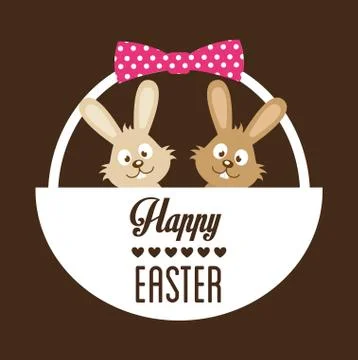 Happy easter design, vector illustration eps10 graphic Stock Illustration
