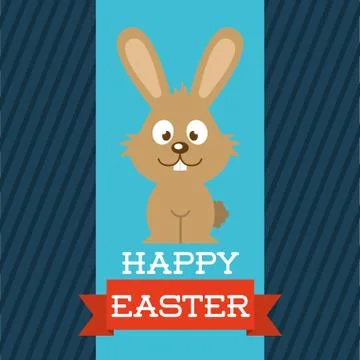Happy easter design, vector illustration eps10 graphic 스톡 일러스트