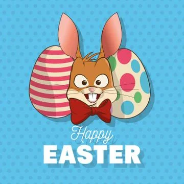 Happy easter design , vector illustration Stock Illustration