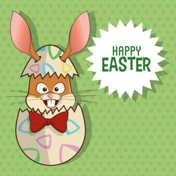 Happy easter design , vector illustration 스톡 일러스트