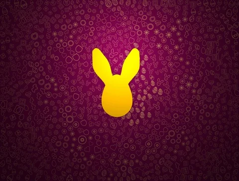 Happy Easter  Dynamic Text Stock Footage 105083386