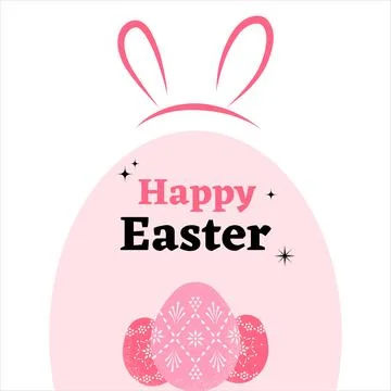 Happy Easter. Easter background design. Easter design Stock Illustration